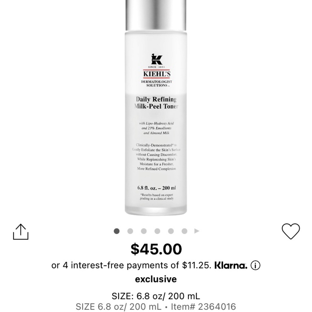 Kiehl’s Milk Peel Toner